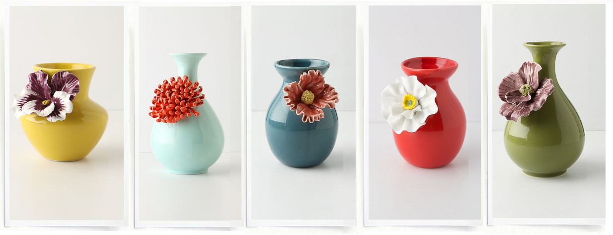 anthropologie floral vases